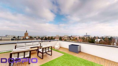 ÜBER DEN WOLKEN - TOPPREIS! Ihre TRAUMIMMOBILIE mit 3 Zimmer + 110m2 Dachterrasse mit einem 360 Grad Weitblick!