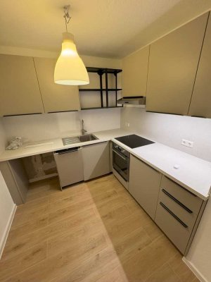 Exklusive, geräumige und gepflegte 1-Zimmer-Erdgeschosswohnung mit Terrasse und EBK in Mainz