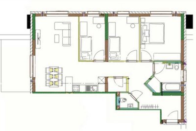 Neue Helle 3,5-Zimmer-Wohnung mit großer Terrasse & TG-Stellplatz – Baujahr 2021 – Bad Mergentheim