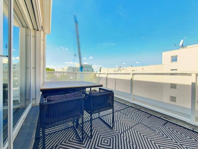 +++ AMBIENTE22: TOP-moderner 3-Zimmer-WOHNTRAUM mit großzügiger 11,30 m² Terrasse und Tiefgaragenplatz beim Blumengärten Hirschstetten! +++