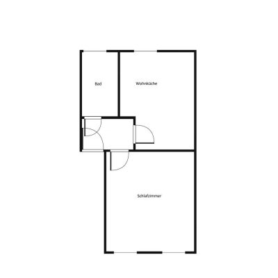 Ideal für Alleinstehende und Rentner - renovierte 1-Zimmer-Wohnung im Erdgeschoss
