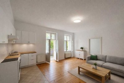 Stilvoll wohnen im Gartenhaus – 2-Zimmer-Altbauwohnung mit Balkon in Babelsberg-Provisionsfrei!