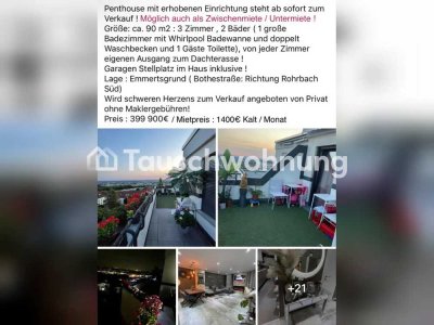 Tauschwohnung: Suche Haus mit Garten in Heidelberg zum Tausch mit Penthouse