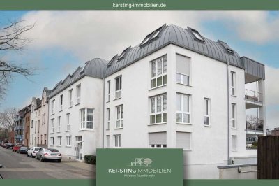 Krefeld Bockum/Uerdingen! Barrierearme 3-Zimmerwohnung 96m² mit Aufzug u. großer Bangkirai-Terrasse!