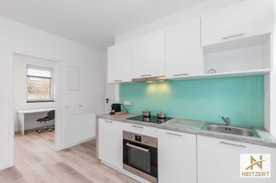 Pauschal! Modernes und voll möbliertes Premium Studio!
All-inclusive + Internet und LED-TV