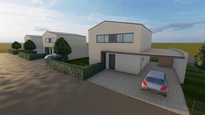 Schlüsselfertiges Neubau Einfamilienhaus (110 m²) mit Grünbereich und Carport in Güssing