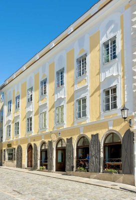 Residenzplatz Passau Repräsentative Räume mit Balkon und 3 Eingängen in herrschaftlichem Barockhaus