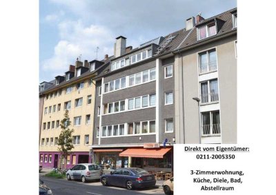 Vermietete 3-Zimmer-Eigentumswohnung in Düsseldorf-Rath +++ Direkt vom Eigentümer +++ Provisionsfrei