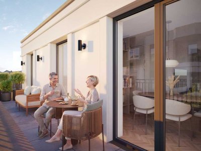 Exklusives 2-Zimmer-Penthouse im Kö-Karree - nur 80m von der Königsallee entfernt