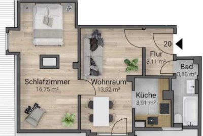 Westend-Süd - 2-Zimmer-Wohnung- * aktuell vermietet * - Frankfurt