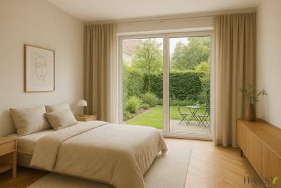 Schöne 2,5 Zimmer Wohnung mit Eigengarten!