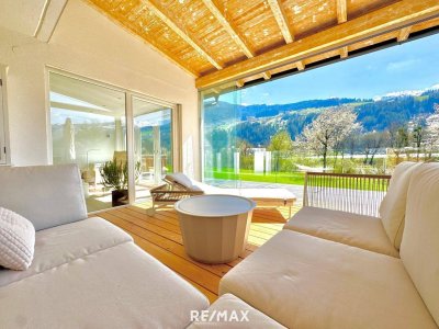 Haus mit zwei Wohnungen auf ca. 820 m² Traumgrundstück mit Berg &amp; Flussblick