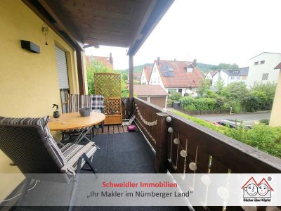 3-Zimmer-Wohlfühlwohnung mit großem Balkon und Garage in Schnaittach zur Miete