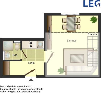 1-Zimmer-Apartment in Münster Hiltrup