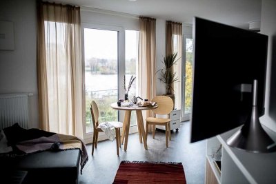 Möblierte Komfort XL-Apartments im "Main Atrium" auf der Hafeninsel Offenbach