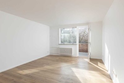 Helle 2-Zimmer-Wohnung mit Südwest-Balkon – kernsaniert