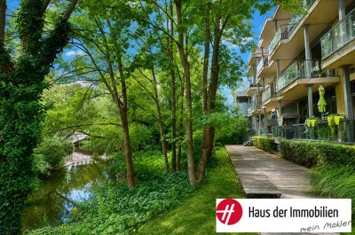 Einmalige 2-Zimmer-Wohnung mit Blick auf die Leine!