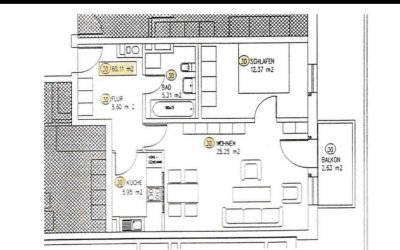 2-Zimmer-Wohnung in Gersthofen, zentrale Lage!