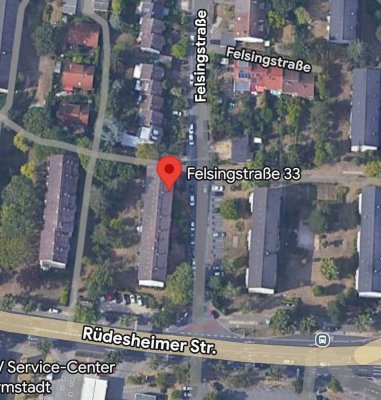 Attraktive 2-Zimmer-Wohnung, frisch saniert, unmöbliert, in Darmstadt-Bessungen