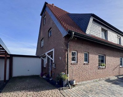 • Gepflegte Doppelhaushälfte + Garage + Stellplatz & Studiozimmer – nahe Hariksee...