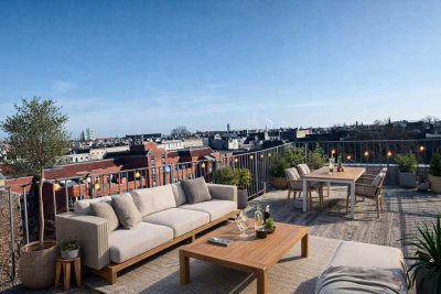 Exklusive Penthouse mit privater Panoramaterrasse  am Admiralbrücke