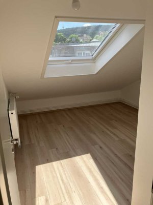 Frisch renovierte 3-Zimmer-DG -Wohnung in zentraler Lage –