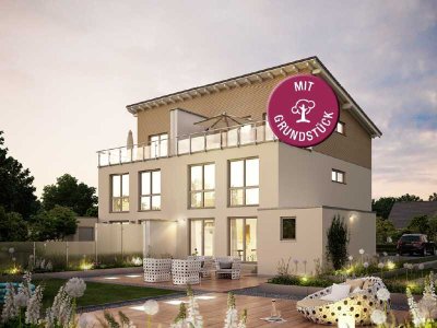 Moderne im doppelten Sinne in ruhiger Seitenstraße mit super ÖPNV Anbindung