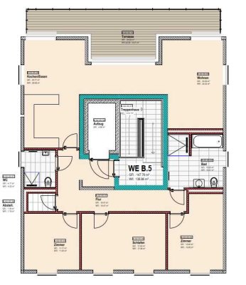 4-Zimmer Penthouse-Wohnung mit Terrasse in Rheda-Wiedenbrück
