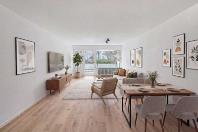 PROVISIONSFREI: Umfassend sanierte 3-Zi-Wohnung mit 2xLoggia, Bogenhausen English speaking