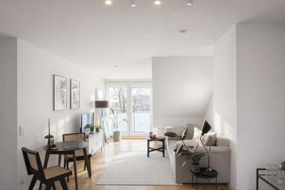 ULI VOGELER GmbH - GREEN & URBAN – PERFEKT KOMBINIERT Vermietete 2-Zimmer-DGWhng.  mit Südbalkon