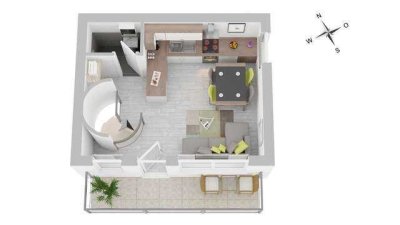 Ihr eigenes kleines Refugium – verborgen im ruhigen Seitenhaus