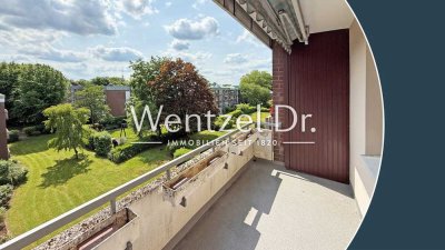 Endetage! Helle 4-Zimmerwohnung mit sonniger Loggia zum Garten – Wentzel Dr.