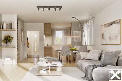 Neubau: Eckreihenhaus am Blumenfeld