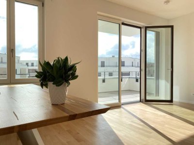 Erstbezug - Exklusive 2-Zimmer-Wohnung mit Balkon, EBK und gehobener Innenausstattung