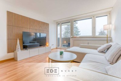 Hoch hinaus in Moosach: helle 2-Zimmer-Wohnung im 4. OG mit Balkon & Blick ins Grüne
