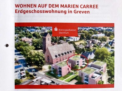 Exklusive 2-Raum-EG-Wohnung mit gehobener Innenausstattung mit Terrasse und Garten in Greven