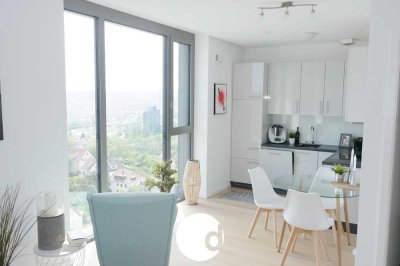 Außergewöhnlicher Ausblick: 2-Zimmer-Wohnung im höchsten Wohnhaus Stuttgarts
