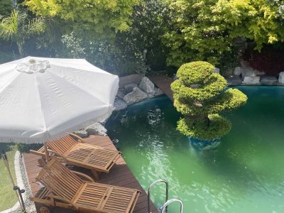 Architektenhaus  - 15 Minuten bis Bhf. Pasing, traumhafter Garten, Pool & Sauna