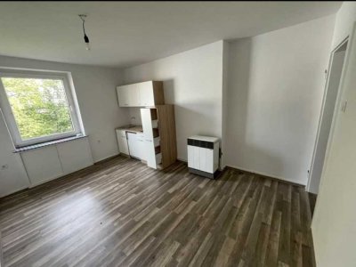 Renovierte 2-Zimmer-Wohnung mit Blick ins Grüne-Küche & Garten