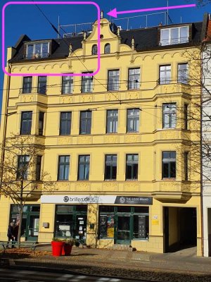TRAUM LUXUS 3,5-Zi DG-WHG-LOFT +5x10m DACHTERRASSE +5x3m BALKON, GRÜNDERZEIT DENKMAL, LIFT, ZENTRAL