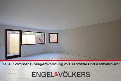 Helle 2-Zimmer-Einliegerwohnung mit Terrasse und Abstellraum in ruhiger Lage!