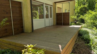 Ruhige 2-Zimmer-Erdgeschosswohnung mit Terrasse in München Bogenhausen