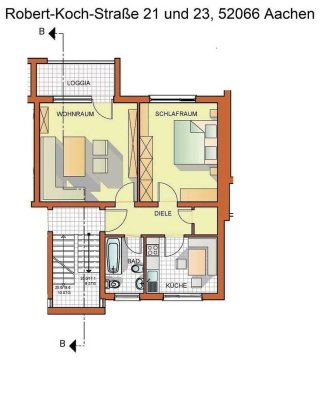 schöne 2-Zimmer Wohnung in Aachen