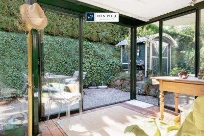 Ihr grünes Refugium in der Stadt – schöne 2-Zimmer-Gartenwohnung mit Wintergarten in Leonberg