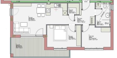Exklusive 3-Zimmer-Neubauwohnung (EH40) mit Balkon & Bergblick in Lindau