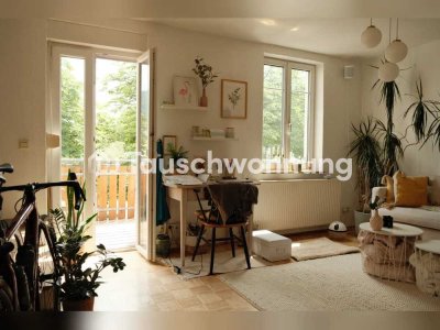 Tauschwohnung: Helle Maisonette mit Neckarblick und Balkon - 72qm - 815€