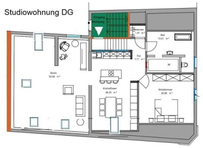 Erstbezug Studiowohnung in Freinsheim