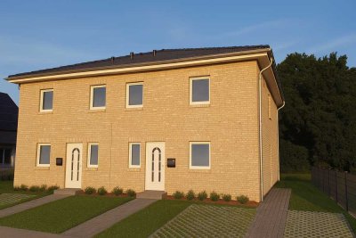 *Erstbezug* Stadtvilla-Doppelhaushälfte KFW40 links oder rechts mit Garten und PV, 145m² in Selent