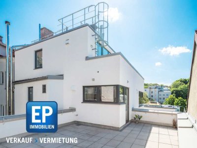 Neuwertige Dachterrassenwohnung mit zusätzlichem Ausbaupotenzial nahe der Theresienwiese