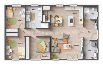 Befristetes Angebot! Bungalow, 131 qm, mit PVA, Doppelte Glastüre, Elektrische Rollläden und vieles